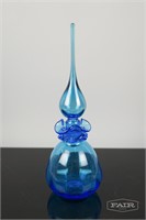 Cobalt Blue Art Glass Decanter