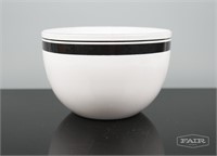 Black and White Enameled Bowl - attrib. Kaj Franck
