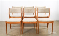 Set of Six Teak Dining Chairs for Scan
