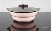 Pink Ceramic Bowl with Lid