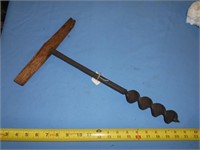 Antique Forged Steel Hand Auger