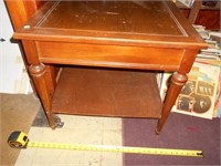 Vintage Solid Wood Tiered Center Table
