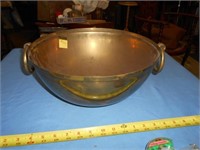 Large Hammered Brass Bowl