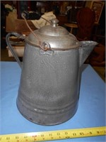 Vintage Granite Ware Large Camp Coffee Pot