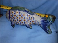 Large Hand Painted Talavera Ceramic Fish