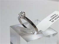 10K White Gold Diamond (0.22ct) Ring
