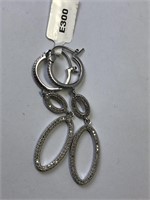 Sterling Silver Diamond (0.75ct) Earrings