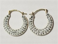10K Gold Cubic Zirconia Earrings