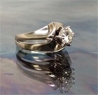 14kwg Ladies 1ct Diamond Eng Ring 4.5dwt/6.9gr