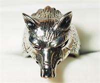 Stainless Steel Wolf Shaped Men's Ring