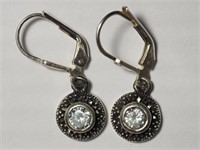 Sterling Silver CZ Earrings