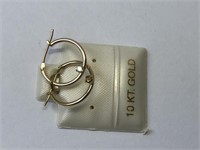 14K Gold & Diamond (0.07ct) Earrings