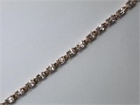 Silver Morganite (10ct) Bracelet
