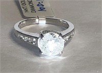 14K White Gold Diamond (2.30ct) Ring