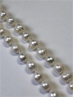 Sterling Silver Clasp Fresh Water Pearl Necklace