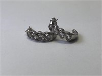 Silver & Cubic Zirconia (2.20ct) Earrings