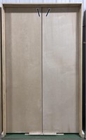 Interior prehung double door, birch flush panel