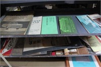 Rack and contents, Ford & Mercury owners manuals,