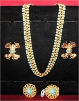 2 Sets Necklace & Clip on Earrings by Hattle