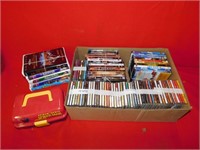 Qty of CD's, DVD's and VHS
