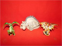 3 Dragon ornaments
