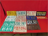Qty of license plates ranging from 1948-1986