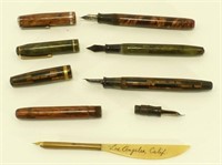3 Old Ink Pens & One for Parts - 1 Celluloid