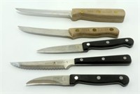 5 Paring Knives - 4 by Chicago Cutlery & One by