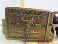 American Bowling Award 1958-1959 Belt & buckle