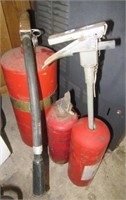 (3) Fire extinguishers.