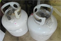 (2) Barbeque propane tanks.