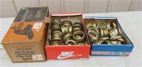 Large group of canning jar rings.