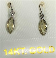 14KT Gold Amazing Rare Turkish Diaspore Earrings