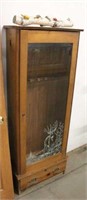 6-Gun Cabinet Approx 24"x61"x11" and Fishing Lure