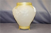 Vintage Satin Glass Vase