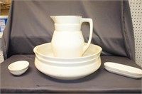 Villeroy  & Boch Wash Bowl, Pitcher, And Soap dish