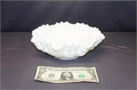 Imperial Milk Glass Bowl With Roses