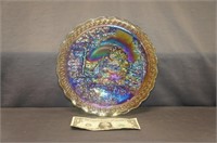 Imperial Glass Carnival Glass Serving Plate