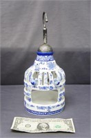 Hand Painted Porcelain Hanging Bird Cage
