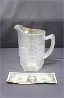Imperial Carnival Glass Pitcher with Grape Pattern
