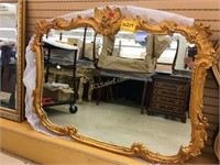 Cavalier Hotel Mirror Gilt frame, with rose buds