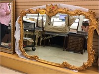 Cavalier Hotel Mirror Gilt frame, rose bud design