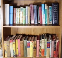 (2) Shelves of Vintage Hard Bound Books- (38)