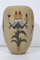 Southwest Navajo Hand-Crafted & Signed Art Vase