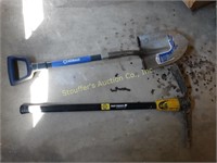 Kobalt shovel and True Temper pick mattock