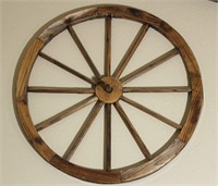 Wood Wagon Wheel Wall Decor