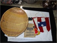 Woven basket, Peanut bag, patriotic tote, china