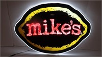 Oval LED Beer Sign-Mike's(works)-24"W x 16 1/2"H
