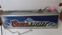 Coors Light Hanging Fluorescent Bar Light-