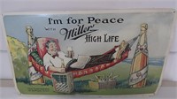 Miller High Life Tin Sign(bent)